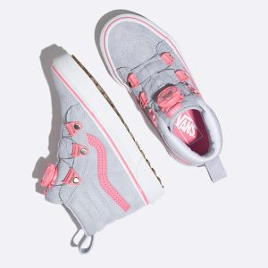 Vans Kiz Çocuk Spor Ayakkabı Sk8-Hi MTE Boa Gri/Pembe | 79332-483